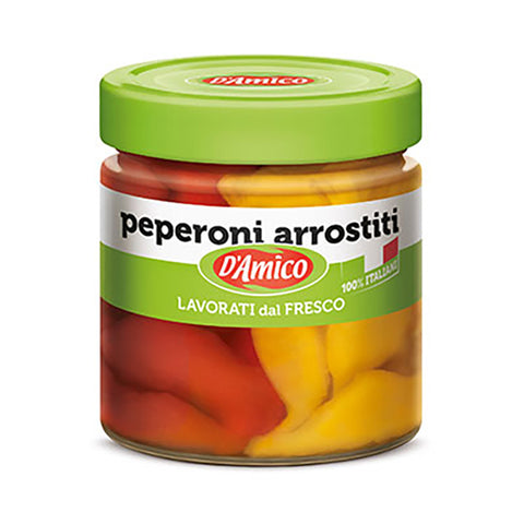 D'AMICO Chargrilled Whole Peppers in Brine 290g