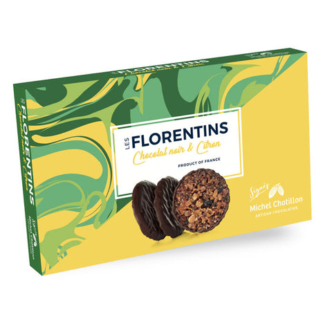MAISON DE FLORENTINS Dark Chocolate & Lemon Florentines