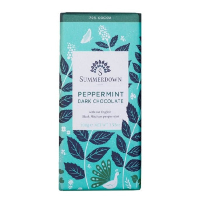 Summerdown Peppermint Dark Chocolate Bar 100g