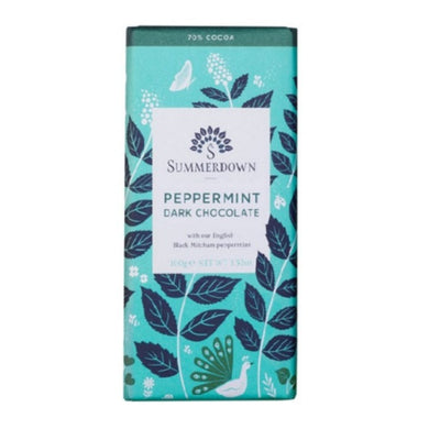 SUMMERDOWN MINT Peppermint Dark Chocolate Bar 100g