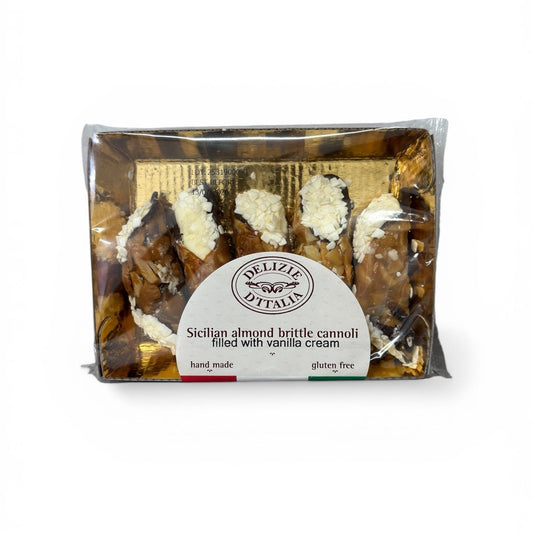 Delizie D'Italia Gluten Free Almond Cannoli with Vanilla