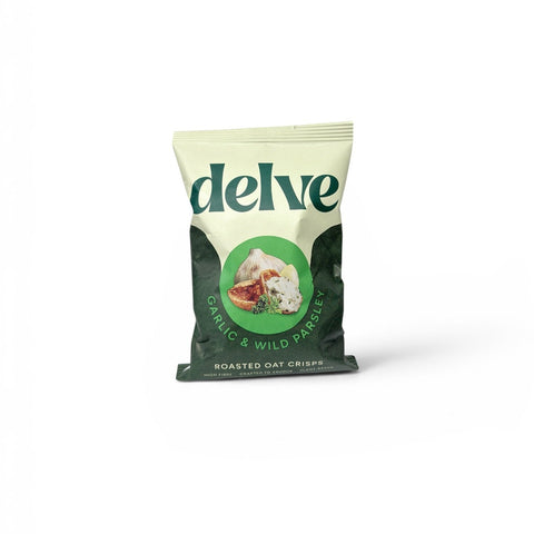 Delve Garlic & Wild Parsley Roasted Oat Crisps