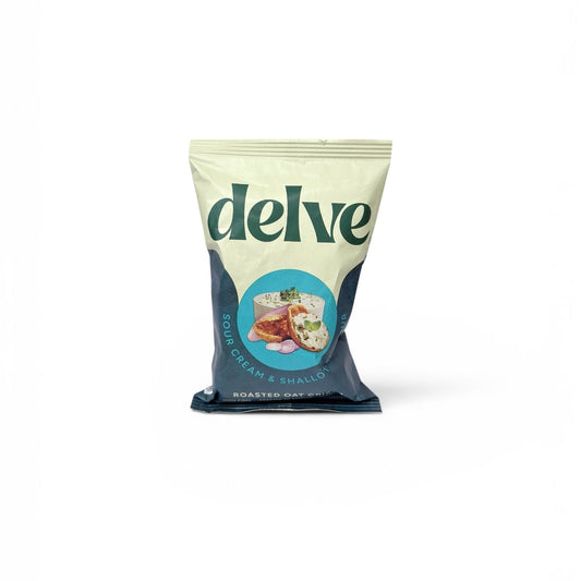Delve Sour Cream & Shallots Roasted Oat Crisps