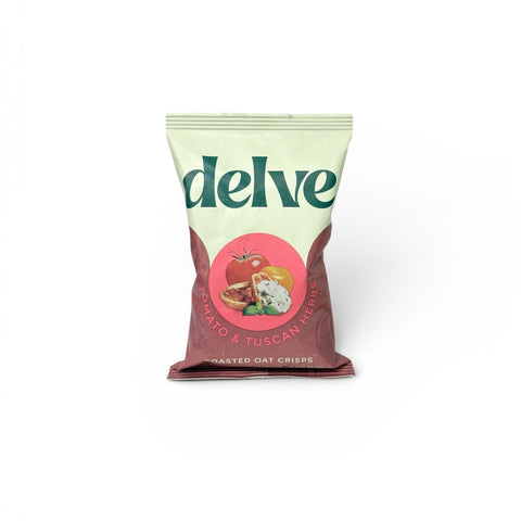 Delve Tomato & Tuscan Herbs Roasted Oat Crisps