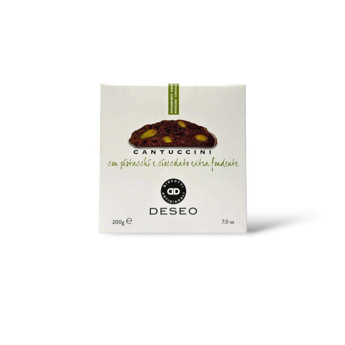 Deseo Cantuccini with Pistachio and Extra Dark Chocolate 200g