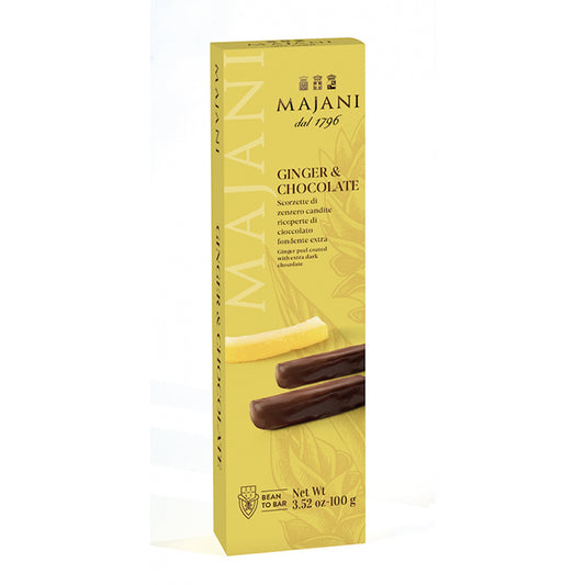 Majani Candied Ginger Coated with Dark Chocolate 100g