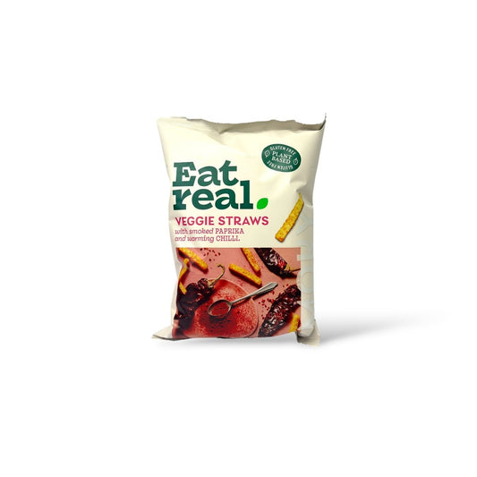 Eat real Veggie Straws with Paprika & Chilli