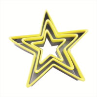 Star Cutters with Yellow Top 3 Pieces