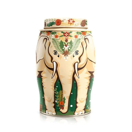 WILLIAMSON TEA Winter Garland Elephant Caddy Christmas Blend Teabags