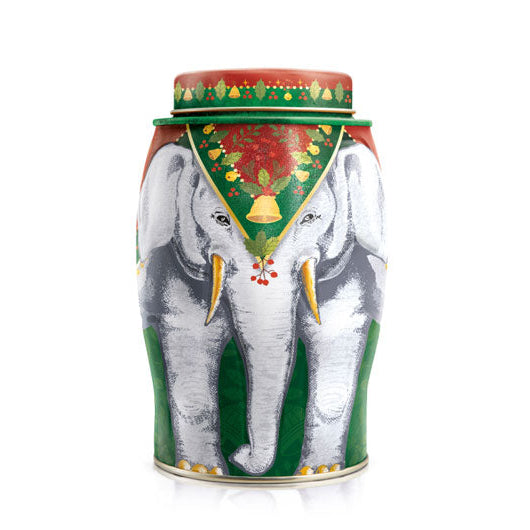 WILLIAMSON TEA Large Elephant Jingle Bells English Breakfast Teabags 100g