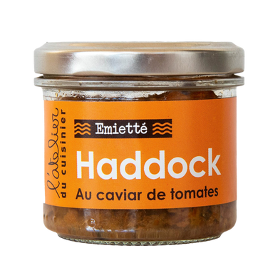 L’ATELIER DU CUISINIER Emietté of haddock with tomato caviar 90g Jar