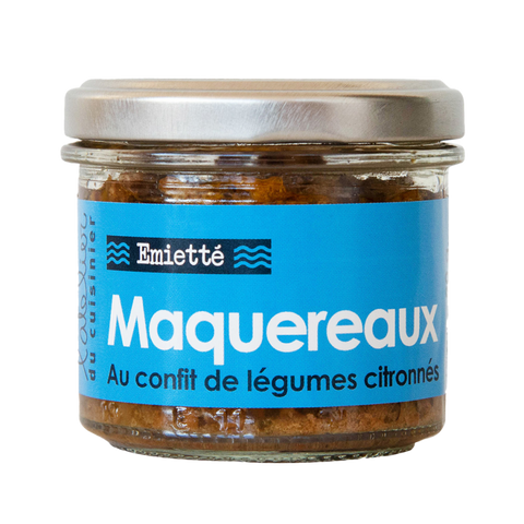 L’ATELIER DU CUISINIER Emietté of mackerel with lemon vegetable confit 90g Jar