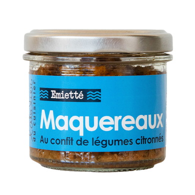 L’ATELIER DU CUISINIER Emietté of mackerel with lemon vegetable confit 90g Jar