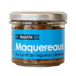 L’ATELIER DU CUISINIER Emietté of mackerel with lemon vegetable confit 90g Jar