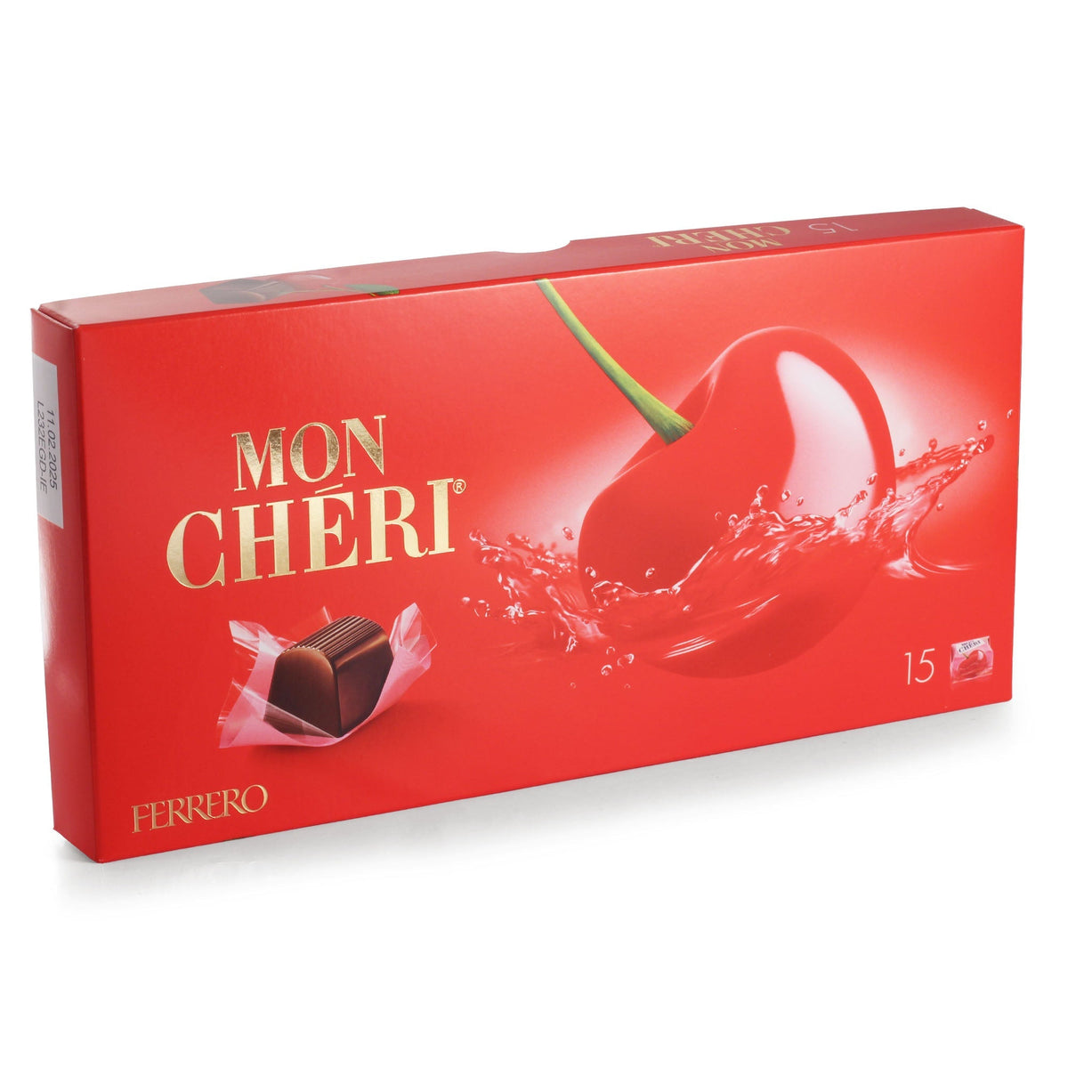 Ferrero Mon Chéri box of 15 cherry liqueur chocolates, 157g
