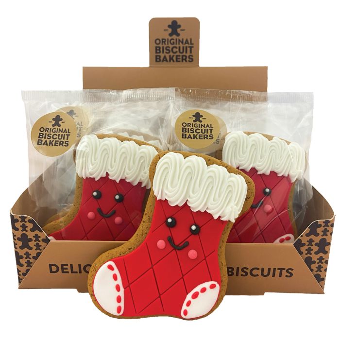 Original Biscuit Bakers Christmas Stocking Gingerbread Biscuit