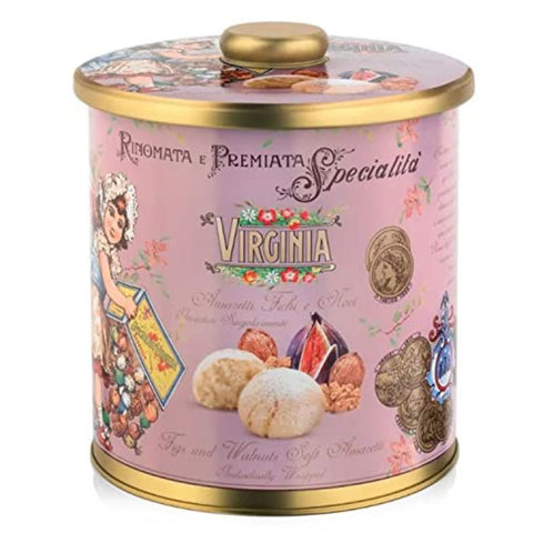 AMARETTI VIRGINIA Soft Fig & Walnut Amaretti Tin