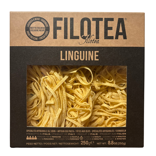 Filotea Le Matassine Linguine 250g Italian egg pasta retail box front