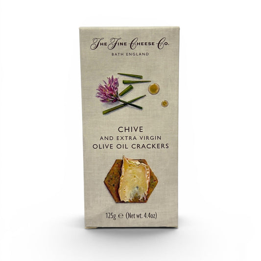 THE FINE CHEESE CO. Chive & Extra Virgin Olive Oil Crackers