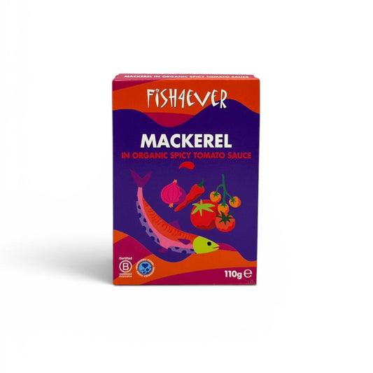 Fish4Ever Scottish Mackerel Fillets in Spicy Tomato Sauce 110g