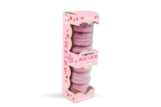 CUORENERO Strawberry Macarons 6pc 84g