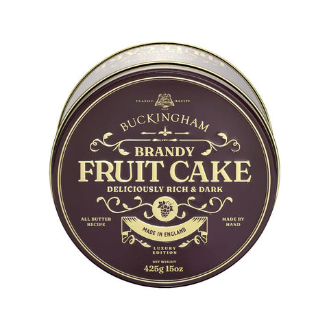 BUCKINGHAM Brandy Fruit Cake in Purple Vintage Gift Tin