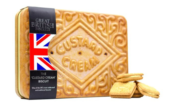Silver Crane Giant Custard Cream Biscuit Tin 400g