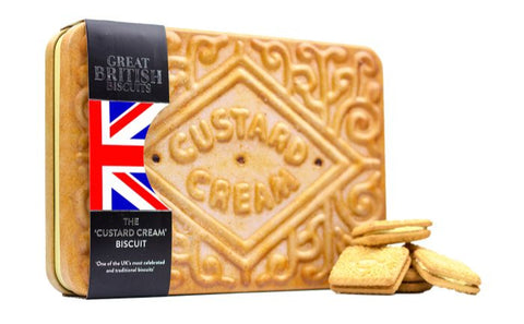 SILVER CRANE Giant Custard Cream Biscuit Tin 450g