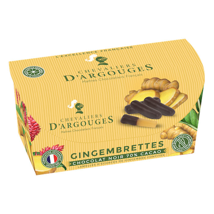 Les Chevaliers d’Argouges Ginger Slice with Dark Chocolate 180g