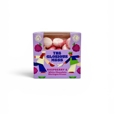 The Glorious Mess Raspberry & White Chocolate Meringue Kisses