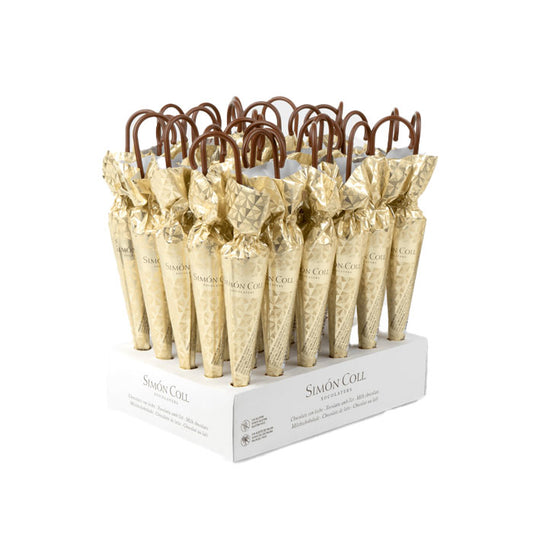 SIMON COLL Milk Chocolate Umbrella Gold 35g