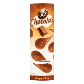 Hamlet Chocolas Crispy Milk Chocolate Thins 125g retail box