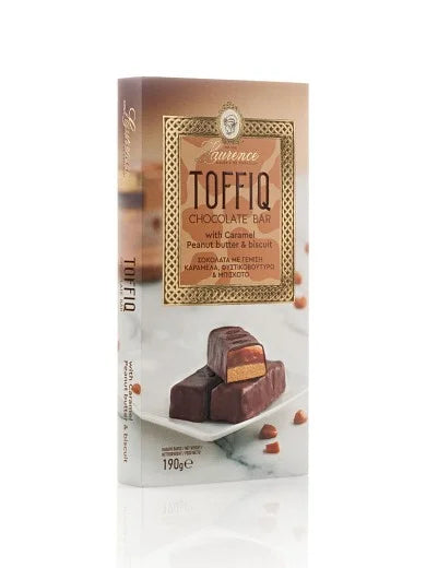 Laurence Toffiq Caramel, Biscuit &amp; Peanut Butter Chocolate Bar