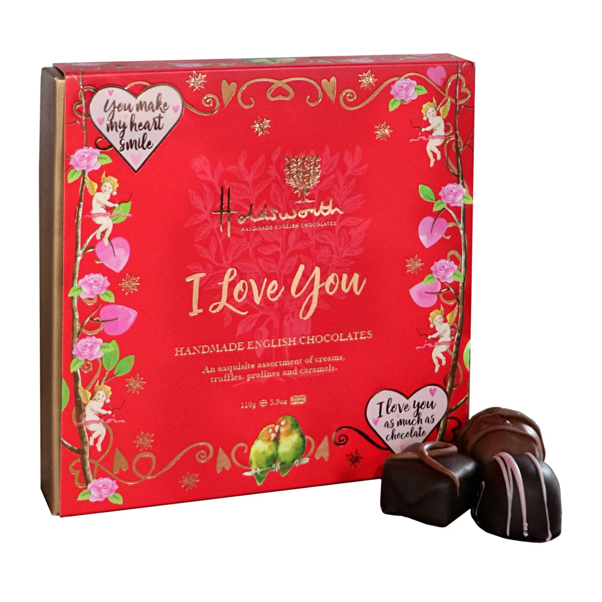 HOLDSWORTH I LOVE YOU Assorted box of chocolates 110g