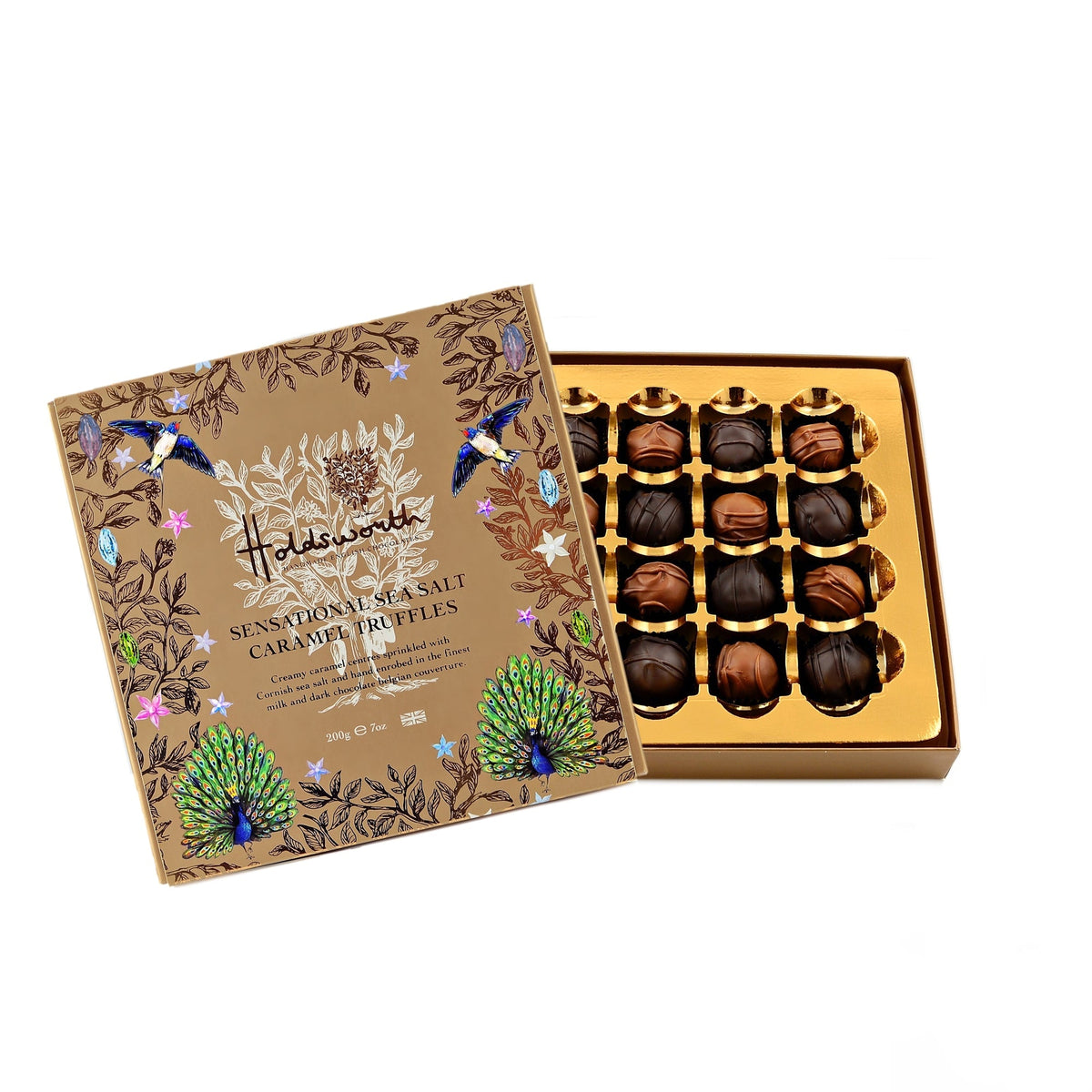 Holdsworth Sensational Sea Salt Caramel Truffles in original illustrated gift box