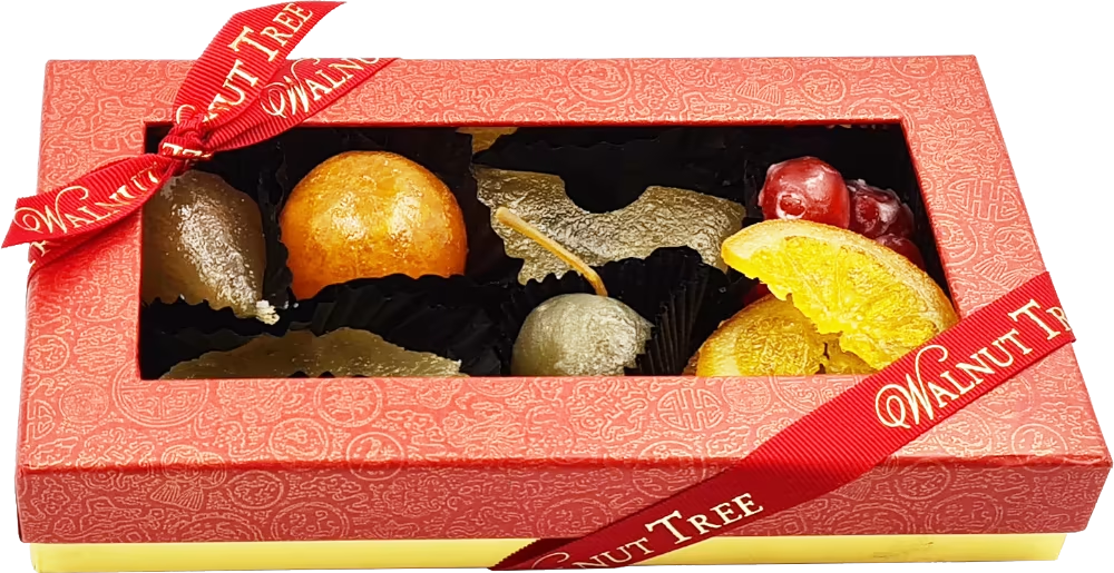 Walnut Tree Glacé Fruit 190g - current Holleys supplier photograph