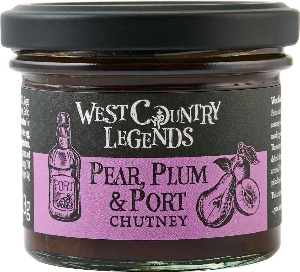 West Country Legends Pear, Plum & Port Chutney 113g