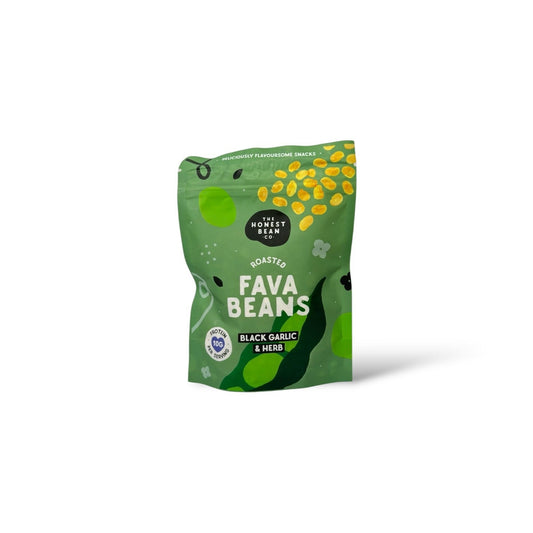 The Honest Bean Co. Roasted Fava Beans Black Garlic & Herb 120g
