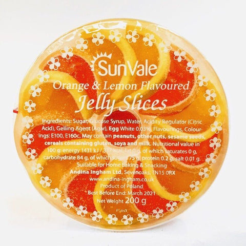 SUNVALE Orange & Lemon Flavoured Jelly Slices 200g