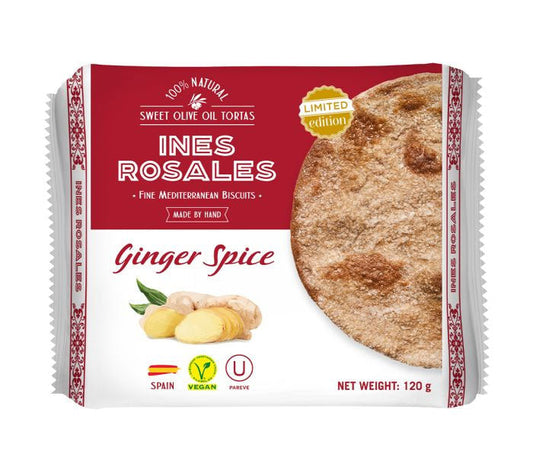 INES ROSALES Ginger Spice Olive Oil Tortas 120g