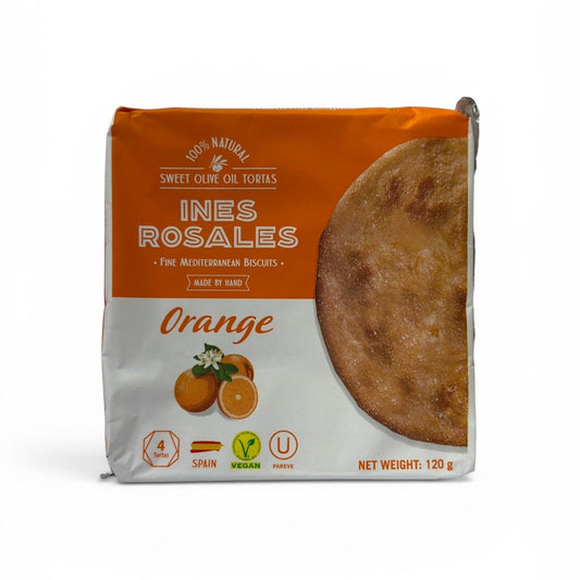 INES ROSALES Seville Orange Sweet Olive Oil Tortas 120g