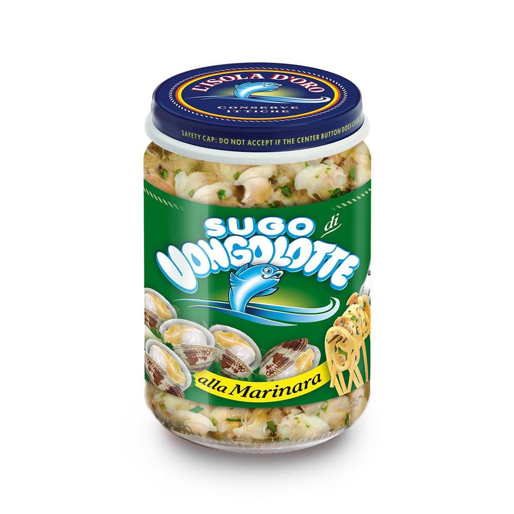Isola d'Oro Sugo di Vongolotte alla Marinara 130g glass jar