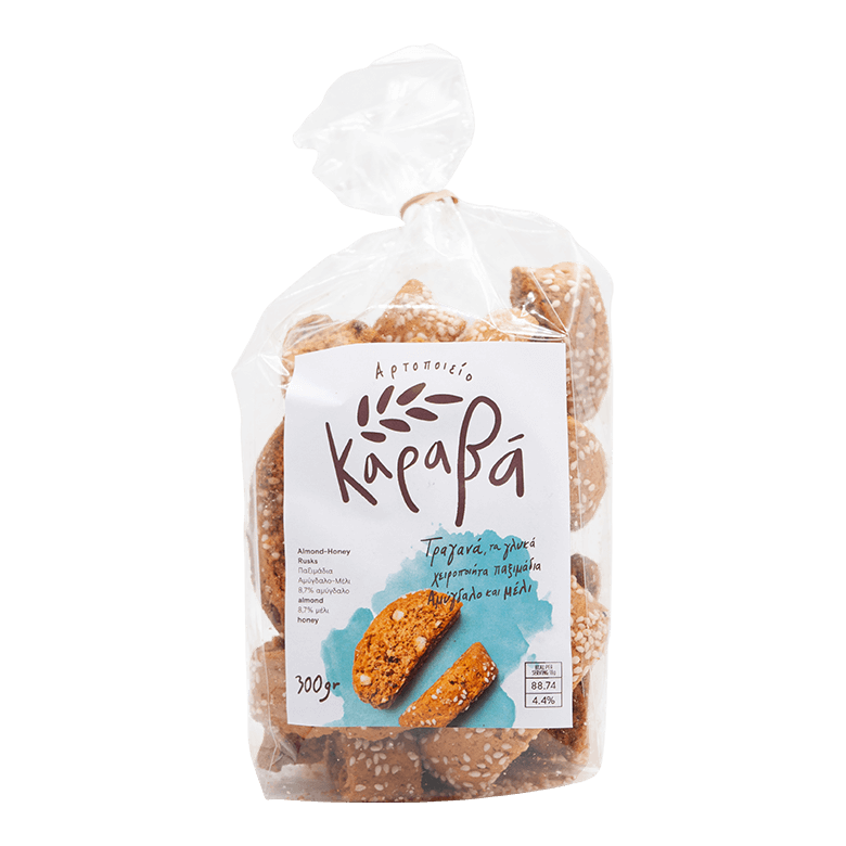 Karavas Bakery Almond & Honey Rusks 300g