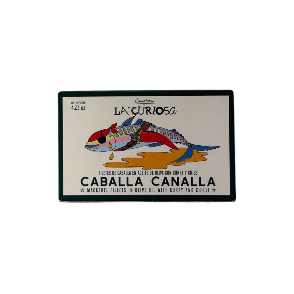LA CURIOSA Caballa Canalla Mackerel Fillets in Curry 120g