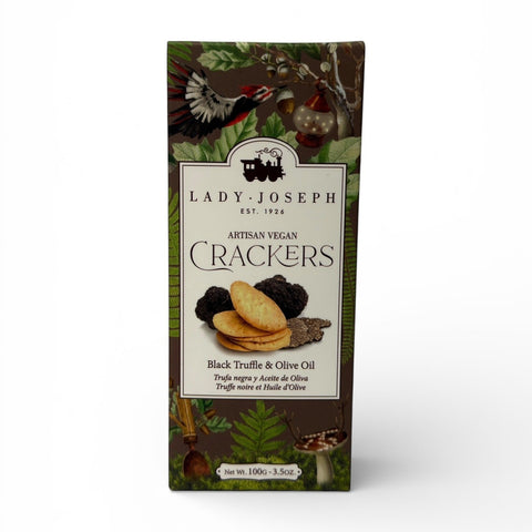 LADY JOSEPH Black Truffle & Olive Oil Vegan Crackers
