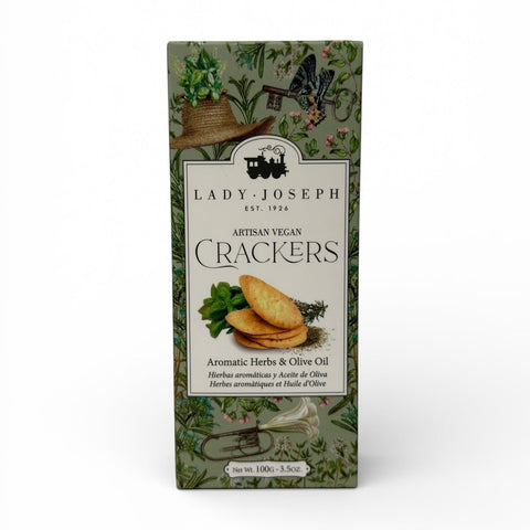 LADY JOSEPH Aromatic Herbs & Olive Oil Vegan Crackers