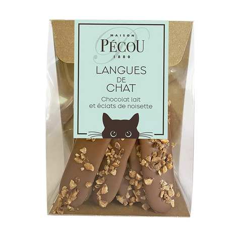 MAISON PECOU Milk Chocolate Langue de Chat 80g