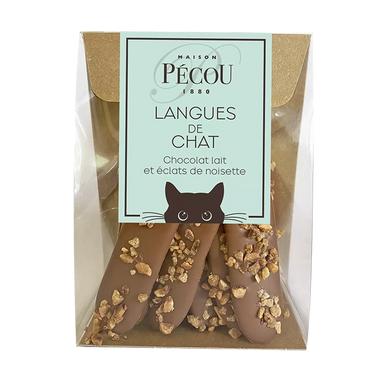 MAISON PECOU Milk Chocolate Langue de Chat 80g