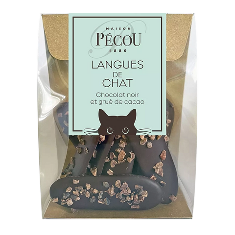 MAISON PECOU Dark Chocolate Langue de Chat 80g