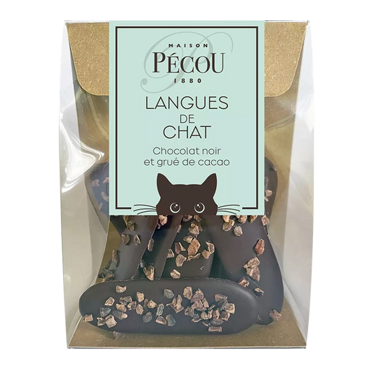 MAISON PECOU Dark Chocolate Langue de Chat 80g